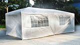 from Piranha Trading Limited 6mx3m Waterproof White Gazebo with Four Side Walls Model 63WFF