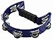 YMC Half Moon EZ Grip Tambourine 16 Jingles - Blue