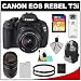 Canon EOS Rebel T3i 18.0 MP Digital SLR Camera Body & EF-S 18-135mm IS Lens with 75-300mm III Lens + 16GB Card + Battery + Case + (2) Filters + Cleaning Kit
