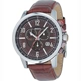 Dkny Gents Quartz Brown Dial Brown Leather Band - Mens Watch NY1324