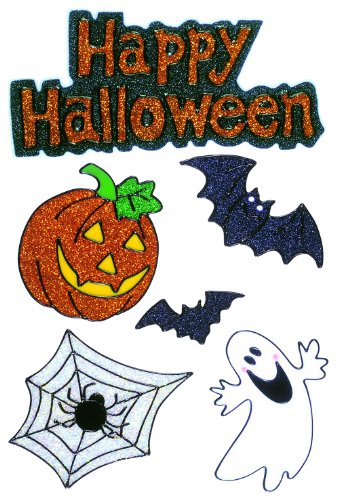 Widmann 1167D - Fensterbild Halloween 6er Set