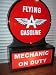 Flying A Oil Gas Station Porcelain Lighted Sign