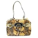 CHARLOTTE REID PATENT MOCK SNAKE SKIN SHOULDER BAG
