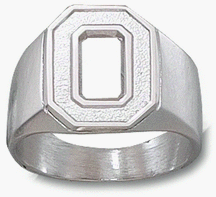 Ohio State Buckeyes O Men's Ring Size 11 - Sterling Silver Jewelry