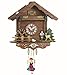 Trenkle Black Forest Clock Swiss House, turning water-wheel