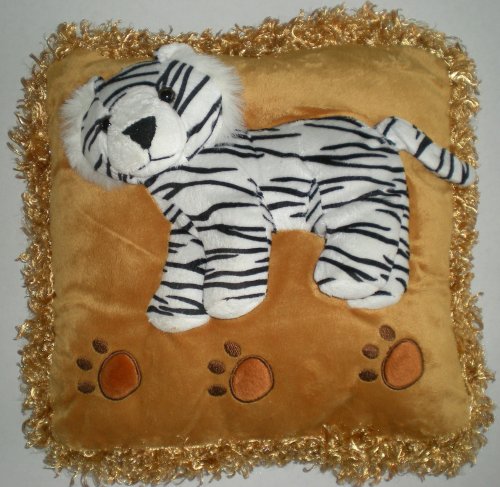 Childrens Toyshop  Toys : White Tiger Plush Pillow