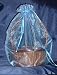 Organza Sheer Basket Bag Gift Pouch-22"x25" - Periwinkle - Gift Baskets