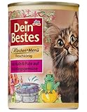 Dein Bestes Katze Dose M�rchenwald - Froschk�nig - mit Kalb & Pute auf Fr�hlingsgem�se, 12er Pack (12 x 400 g)