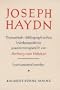Joseph Haydn: Thematisch-bibliographisches Werkverzeichnis, Band 1: Instrumentalwerke