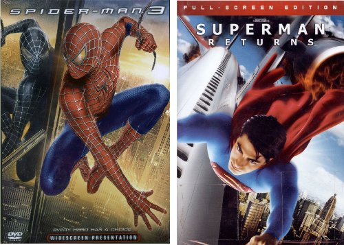  Spider-Man 3 - Superman Returns - Action Hero Dvd Pack