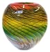 Murano Art Glass Vase Fused Colors A47 with certificate