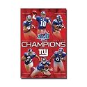 Super Bowl XLII Champions (Amari Toomer, Eli Manning, Brandon Jacobs, Osi Umenyiora, Plaxico Burress, Michael Strahan) Sports Poster Print -