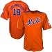 New York Mets Jerseys : Majestic New York Mets #18 Darryl Strawberry Orange Laser Cooperstown Replica Jersey