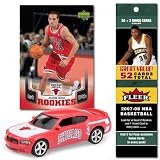 Upper Deck Chicago Bulls Upper Deck NBA 2007-08 Dodge Charger with Joakim Noah Trading Card and 2007-08 Fleer Fat Pack