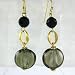 Murano Glass Earrings - Monica Black
