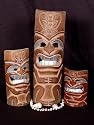 PERFECT MASK TIKI TRIO - 8", 12" & 20" OCEAN TIKI FAMILY