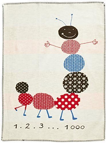 David Fussenegger Baby Blanket Lena Caterpillar 100x75cm GOTS certified by Fussenegger