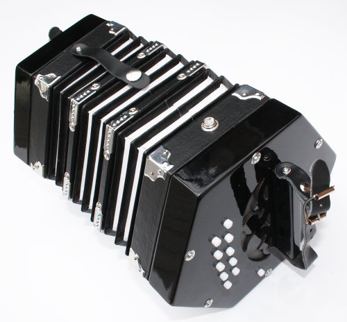 Produkt-Bild: schwarze Concertina 2x10 Kn&ouml;pfe. mit Garantie