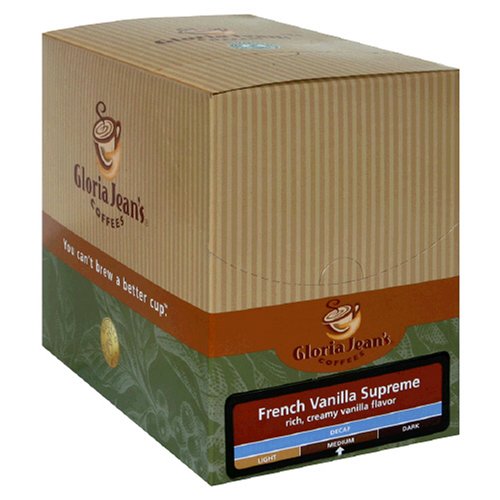 Childrens Toyshop  Kitchen & Housewares : Gloria Jean's Coffees, K-Cup, French Vanilla Supreme Decaf for Keurig Brewers, 25-Count Boxes (Pack of 2)