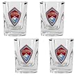 Colorado Rapids Soccer 4pc Square Shot Glass Set - Primary Team Logo MAJOR-LEAGUE-SOCCER Soccer