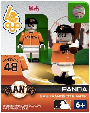 OYO Baseball MLB Generation 3 Building Brick Minifigure Panda [San Francisco Giants]