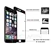3D Full Screen Protectors For Iphone 6 6s By DBPOWER,3D Curve fit,Stainless Steel Edge,0.15MM,9H Tempered Glass, Full Coverage,HD Clear[3D Touch Compatible]-Black