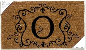Monogram Coir Doormat Insert - O