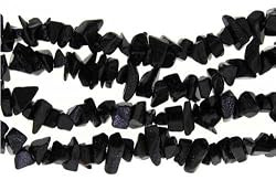 36 inch Endless Chip Necklace (approx. 8mm) - Blue Goldstone