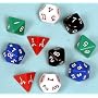 Dice,polyhedron, pack of 10-00536