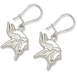 LogoArt Minnesota Vikings Silver Dangle Earings