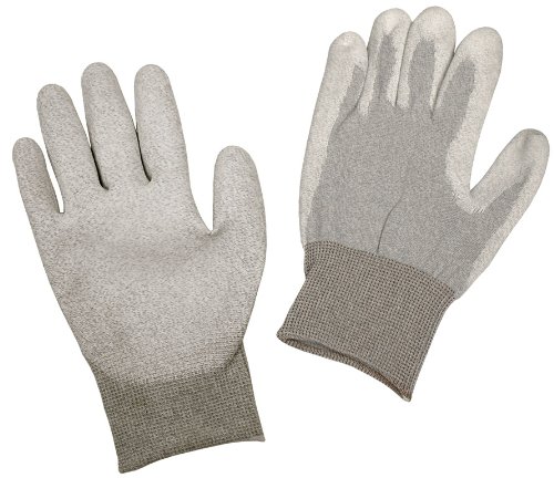 Menda 35673 Xlarge ESD Dissipative Nylon Knit Glove With Polyurethane Coated Palm (1 Pair)