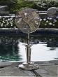 50" Distressed Adjustable U/V Resistant Oscillating Outdoor Standing Fan