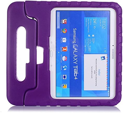 Lovelifemall Samsung Galaxy Tab 4 10.1 Shockproof Case Light Weight Kids Case Super Protection Cover Handle Stand Case for Kids Children For Samsung Galaxy Tab 4 10.1-inch SM-T530 SM-T531 SM-T535&Samsung Galaxy Tab 3 10.1" 10.1 inch Tablet P5200 (Purple)