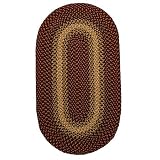 Charlestown Cranberry Braided Wool Rug, 20 in x 30 in
