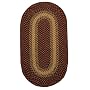 Charlestown Cranberry Braided Wool Rug, 20 in x 30 in