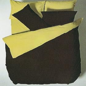 Reversible Duvet Cover Set, Green/Chocolate, King