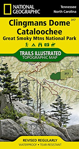 Clingmans Dome, Cataloochee: Great Smoky Mountains National Park (National Geographic Trails Illustrated Map)