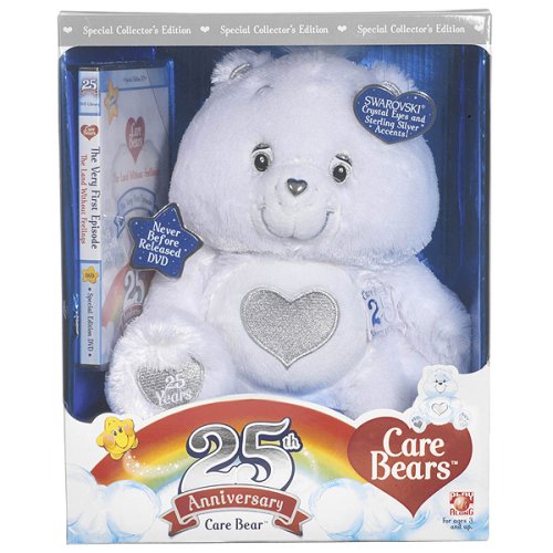 Childrens Toyshop  Toys : Care Bears 25th Anniversary Bear with DVD