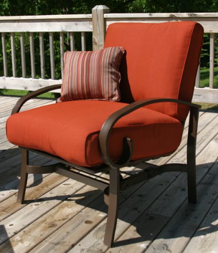 Castaway Outdoor Patio Furniture: Deep Seating Rocking Chair Set