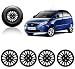 Auto Pearl-Premium Quality Car Full Black Wheel Cover Caps Black 14 inches Press Type Fitting For - Tata Indica Vista RS.1499.00