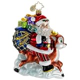 Radko Ornament Ride Along Reindeer