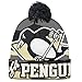 NHL Pittsburgh Penguins Men's Face-Off Cuffed Pom Knit Cap, One Size, Gray