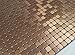 FLEXIPIXTILE, Sample, Aluminum Mosaic Tile, Peel & Stick, Kitchen Backsplash, Accent Wall, Mocca Bronze