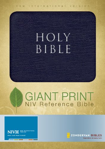NIV Giant Print Reference Bible, NavyFrom Zondervan