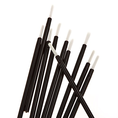 Niwota 50 Pcs Page Disposable Lip Brushes Lipstick Gloss Wands Applicators Multipurpose Make-up Brushes