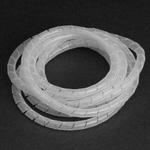 Vaisis Spiral Harness Wrap 0.394" (10mm) Outside Diameter, Translucent, 33 ft. by VAISIS