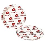 Oklahoma Sooners 9 Inch Reusable Party Plates (12 Pack)