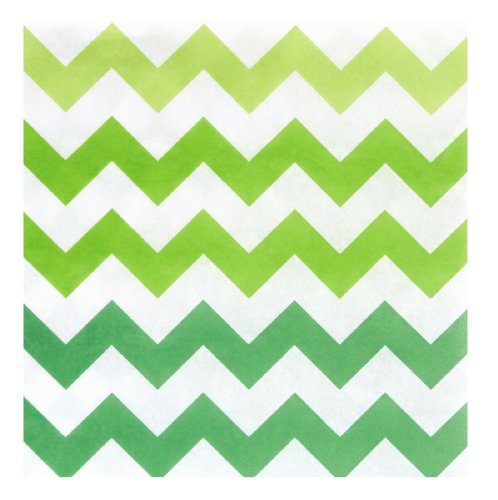 Chevron Green Lunch Napkins (20)