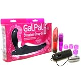 Doc Johnson Black Gal Pal 6 Strapless Strap-On Dildo Adult Sex Toy Kit