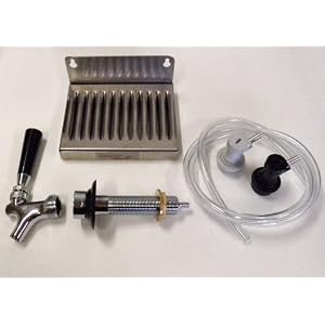 Single Tap Draft Light beer Refrigerator Conversion process Kit w/ Four 1/2\” Shank